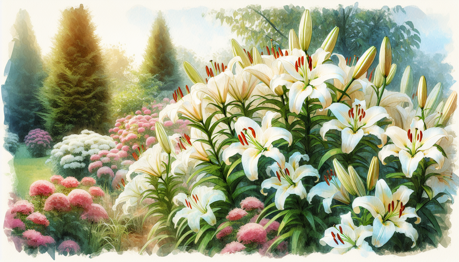 Los lirios de flores blancas que iluminarán tu jardín