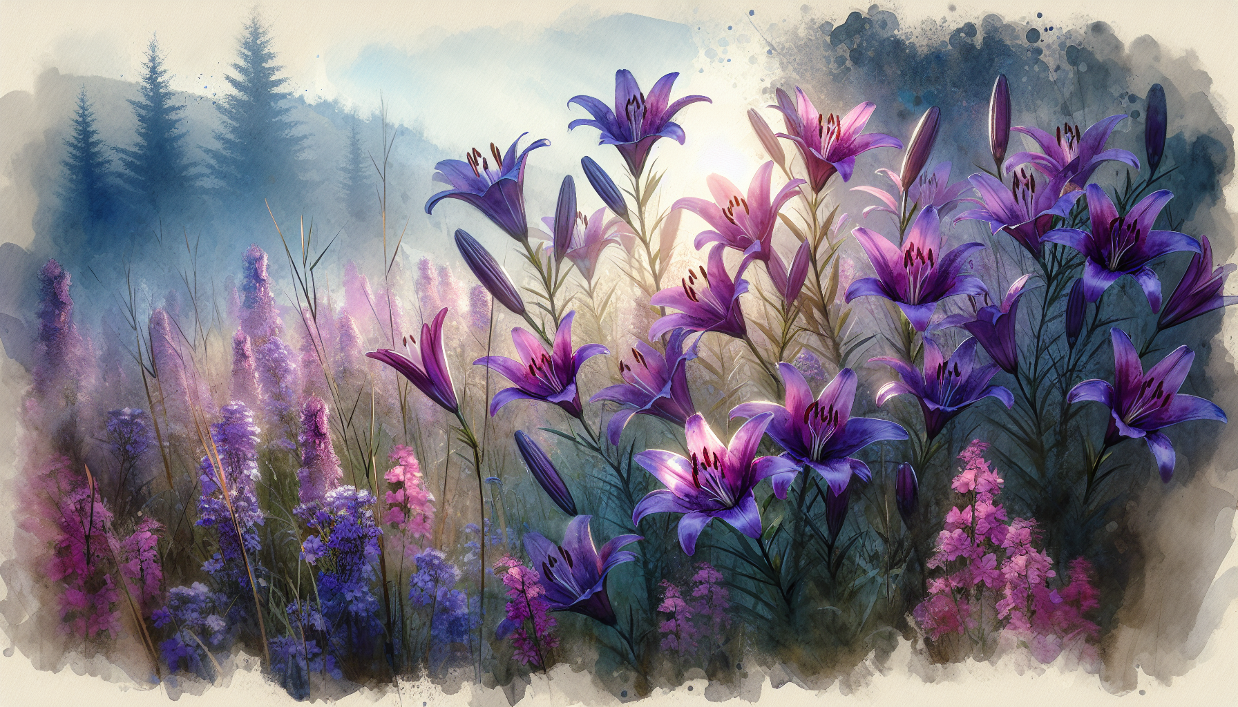 Lirios morados silvestres: guía de cultivo y cuidado