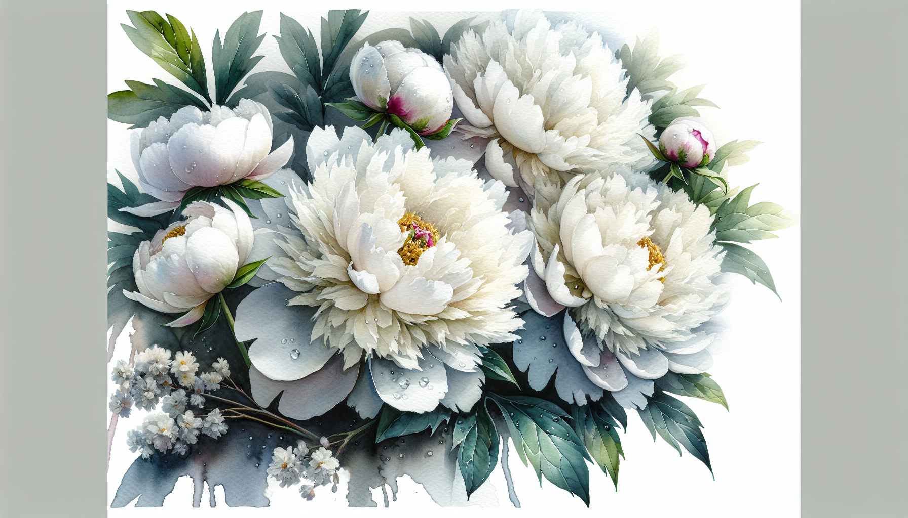 Las peonías blancas naturales: ¡inspiración floral en estado puro!