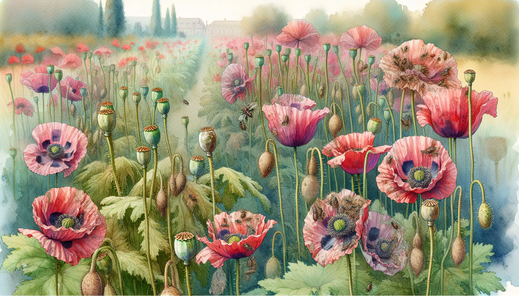 Combate Eficaz de Plagas y Enfermedades en Amapolas: Prevención y Soluciones